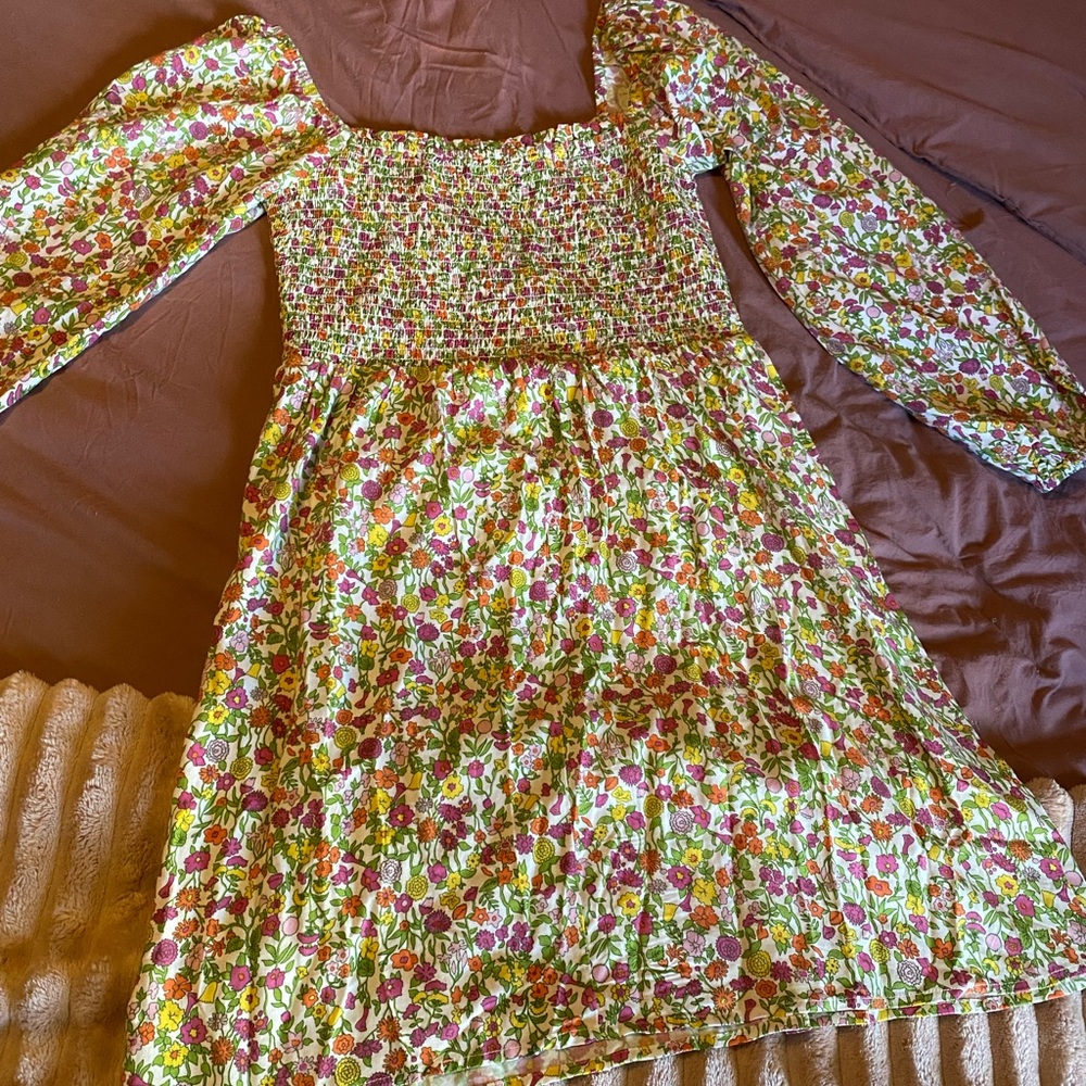 Tash and Sophia puff sleeve dress